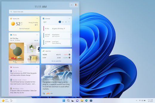 Windows 11 New Widgets Panel